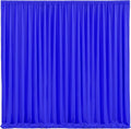 Wish Care Royal Blue Backdrop Curtains - 6 Panels, Wrinkle-Free, Polyester, Photography Drapes for Baby Shower, Birthday Party, Photo Background Backdrop Stand - 24 X 10FT (Royal Blue)