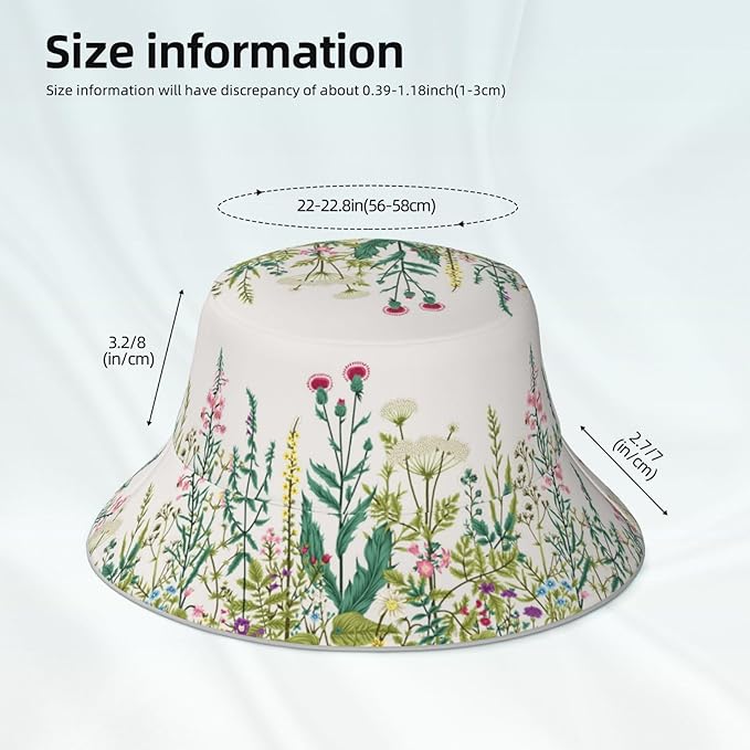 Hat Reversible Fisherman Hats Double Sided Wearing for Women Men Boys Girls