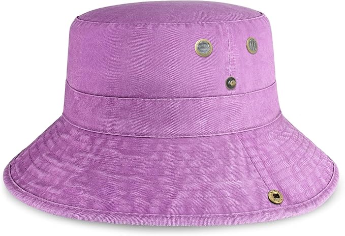 Hot Summer Bucket Hat - Trendy Cotton Sun Hat for Beach, Golf, Fishing - Fun Outdoor Vacation Boonie for Men and Women