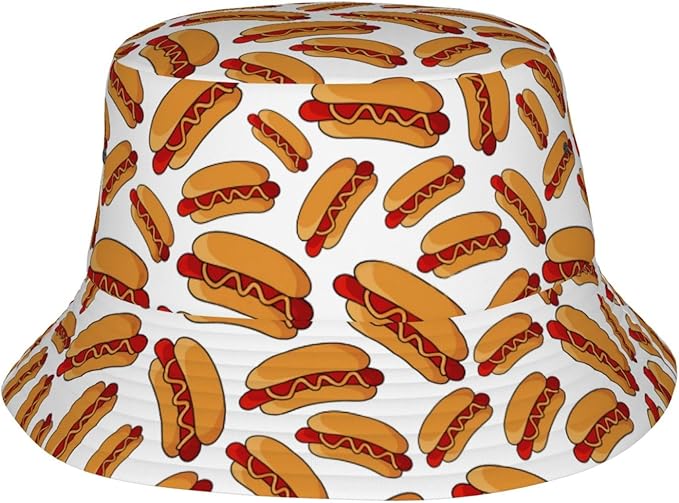 Bucket Hat for Women Men, Summer Print Hat Travel Packable Sun Cap Outdoor Hat for Women and Men