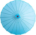 THY COLLECTIBLES 33" Japanese Chinese Umbrella Parasol for Wedding Parties, Photography, Costumes, Cosplay, Decoration and Other Events - Solid Color (Light Blue)