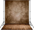 Professional Abstract Portrait Photography Backdrop,Wall with Wood Floor Backdrop for Kids Photography Baby Newborn Cake Smash Photo Shoots Hypoallergenic Fabric Photography Props(Brown-8x12ft)