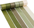 Sage Green Satin Ribbon - 1.5 Inch Double Face, 6 Rolls, 30 Yards - Perfect for Weddings, Crafts, Gift Wrapping & Hair Bows