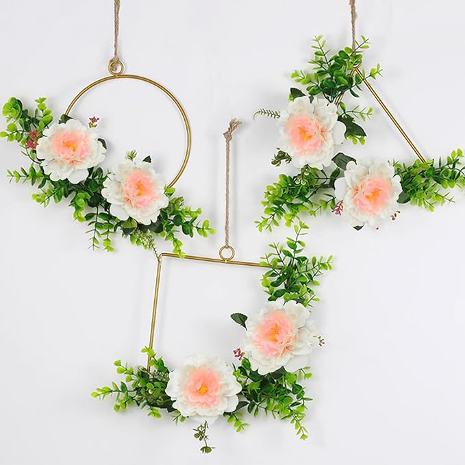 20pcs 5" Artificial Flower Peonies, Silk Peonies with 6" Stems, Flowers Suitable for Wedding Bouquets, Home Party Decoration (Champagne)