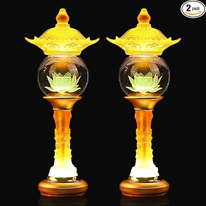 Lotus Lamp for Meditation & Relaxation, LED Color Changing Buddha Light with Touch Control, Adjustable Brightness Mood Light for Yoga, Home Decor, Gift (11 inch)