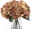 Kimura's Cabin 6Pcs Faux Hydrangea Flowers Vintage Artificial Silk Hydrangeas Flowers with Stems Fake Hydrangea Bouquets for Autumn Farmhouse Home Wedding Table Center Decoration（Autumn Yellow