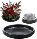 iToids Japanese Ikebana Vase Kenzan Kit – Ceramic Flower Frog & Floral Frog Set for Zen Arrangements, Precise Stem Holder, Hanataba Floral Arrangement Holder, Home & Office Décor