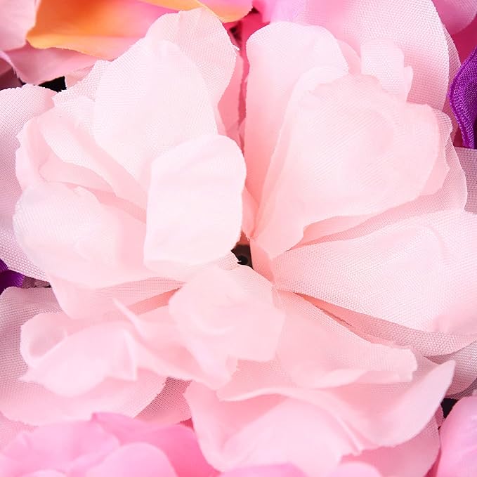 6Pcs 23.62"x 15.74"x 0.79" Artificial Flower Wall Panels,Flower Wall Mat Silk Flower Panels for Outdoor Garden Backyard Fence Fence Privacy Screen and Indoor Wall Decor(Pink+Purple)