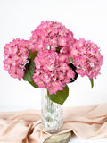 4 Pcs 20'' Real Touch Hydrangeas Pink Artificial Hydrangeas Flowers Faux Latex Lifelike Hydrangea for Kitchen Living Room Porch Home Decor Baby Shower Party Wedding Table Centerpiece
