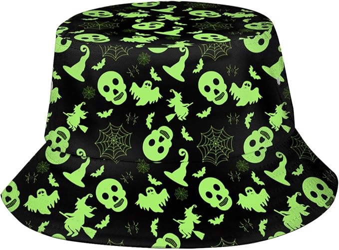 Bucket Hat for Women Men Funny Halloween Hats Packable Outdoor Fisherman Hats Caps Unisex