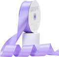 Lilac Satin Ribbon, Double Faced 1-1/2 Inch X 50 Yards Lilac Ribbon, Premium Satin Ribbon for Gift Wrapping, Crafts, Hair Bow Making, Sewing, Flower Bouquet, Wedding Party Decor