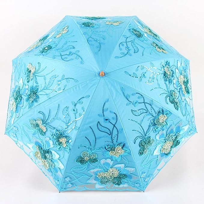 Honeystore Flower Lace Parasols for Wedding Party Lace Bridal Umbrella