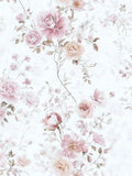 Vintage Floral Peel and Stick Wallpaper Pink Vintage Contact Paper 17in×118in Pink Rose Wallpaper Self Adhesive Removable Boho Wall Paper Waterproof for Bathroom Bedroom Decorative Vinyl Roll