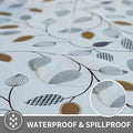 Rectangle Table Cloth,100% Waterproof Tablecloth Oil Proof Spill Proof Vinyl Table Cloth, Wipe Clean Plastic Table Cover for Dining, Camping, Indoor and Outdoor 54" x 78",Leaf