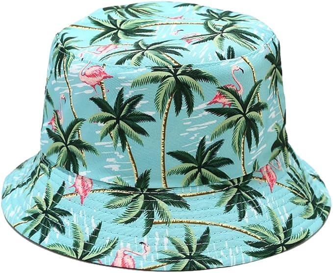 Quanhaigou Bucket Hat for Men Women,Packable Reversible Printed Sun Hats,Fisherman Outdoor Summer Travel Hiking Beach Caps