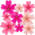 9 Piece Set Paper Flowers Decorations for Wall,3 Sizes 8-14 inch Flower Decor Flower Wall Giant Flowers for Decoration,Classroom Decor
