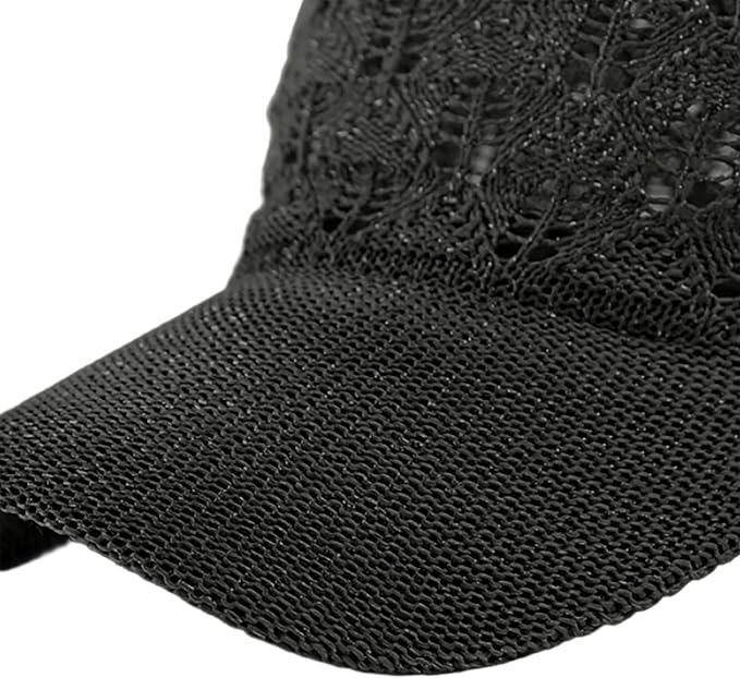FASHIXD Knit Mesh Baseball Cap for Women - Breathable Summer Trucker Hat