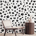 10 Sheets 360Pcs Leopard Wall Decals Removable Peel & Stick Wall Stickers Self-Adhesive Animal Print Vinyl Decor for Nursery, Car,Door, Home, Bedroom, DIY Easy Installation (Black)