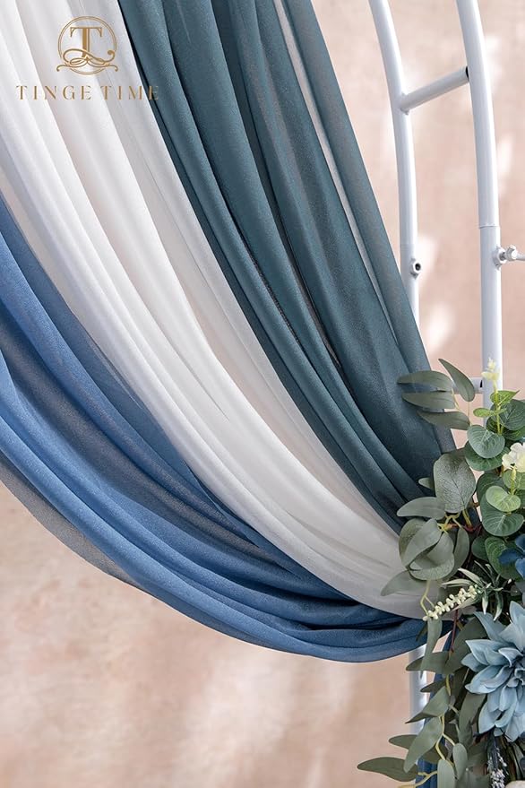 TINGE TIME Artificial Arch Flowers Kit Pack of 5, Wedding Decorations for Reception with Hanging Flowers, Wedding Arch Silk Floral Arrangements Ceremony Backdrop Bridal Shower Outdoor Party Decor