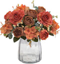 Artificial Flowers Fake Peony Silk Flowers Hydrangea Bouquet Decor Faux Camellia Flower for Home Living Room Table Centerpieces Decoration