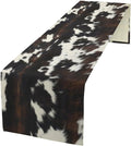 Cow Print Table Runner, Black White Cowhide Print Western Style Table Runner Country Farmhouse Cottage Cow Patten Table Decoration for Home Kitchen Dining, 13x60 Inch