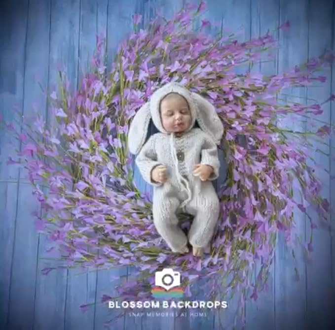 Blossom Flowers Decoration Wallpaper Newborn Baby Photography Background Backdrop Newborn Kids Baby Portrait Backdrop Photoshoot Photo Studio (Pink Flower)