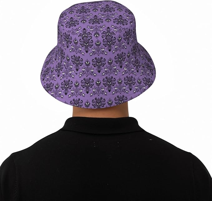 Mushrooms Skulls Cool Bucket Hat Beach Sun Hat Beach Fishing Hat for Men Women
