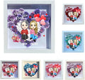 Personalized Mom Flower Shadow Box Custom Heart Shaped Rose Flower Shadow Box Frame Like Mother Like Daughter Mother's Day Portrait Shadowbox Memory Gifts for Mom from Daughter Christmas Birthday