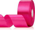 30 Yards Hot Pink Ribbon 1-1/2 Inch, Hot Pink Satin Ribbon for Flower Bouquet Accessories, Gift Wrapping, Crafts, Hair, Christmas, Wedding and Bow Making