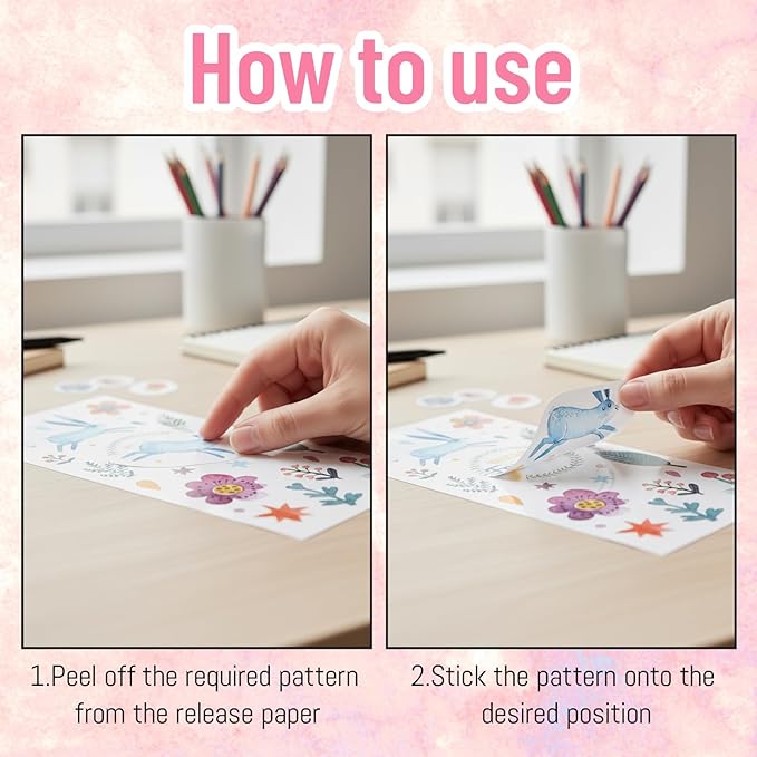 6 Pcs Cherry Blossom Stickers, The Fragrance of Flowers is Overwhelming, Floral Stickers Cherry Blossom Car Decal Design, Laptop Car Window Home Office Decor