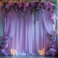 10x7ft Wrinkle Free Lavender Backdrop Curtain for Parties Soft Fabric Drapes Wedding Curtain Backdrop for Birthday Party Decorations Background for Photography 5x7ft,2 Panels