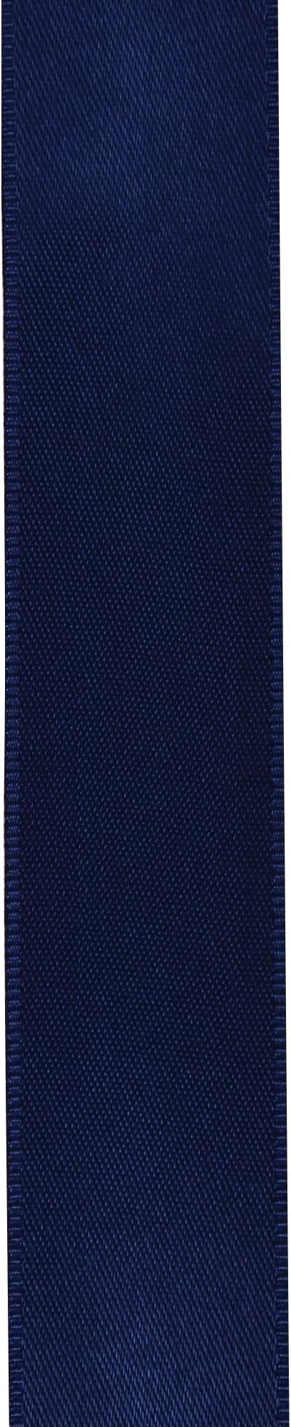 LIUYAXI Navy Blue Sain Ribbon, 1/2" X Continuous 50 Yards, Double Faced Fabric Ribbon Perfect for Gift Wrapping Wedding Christmas Birthday Floral Arrangement Craft