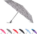 Totes Auto Open/Close Windproof Ultimate Compact Umbrella with UV and Water Repellent Protection