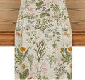 Artoid Mode Wood Wild Flowers Floral Spring Table Runner, Seasonal Summer Kitchen Dining Table Decoration for Home Party Decor 13x120 Inch