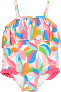 RuffleButts® Baby/Toddler Girls Ruffle Strap One Piece Swimsuit w/UPF 50+ Sun Protection