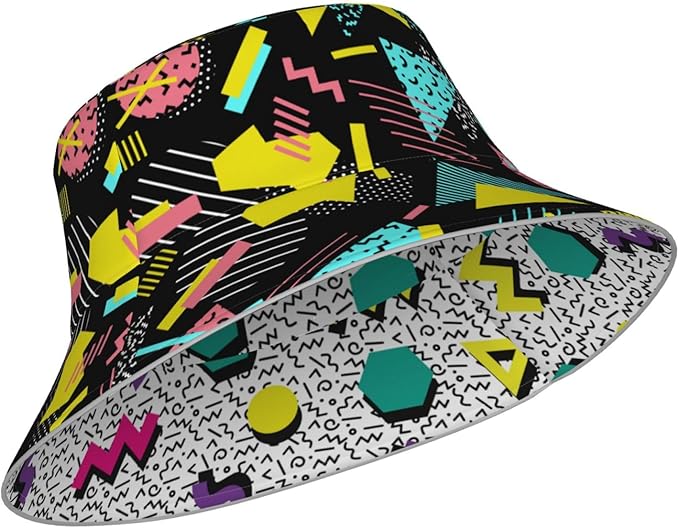 Bucket Hat Beach Summer Sun Hat Reversible Fisherman Hats Double Sided Wearing for Women Men Boys Girls