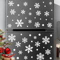 Merry Christmas Wall Decal Snowflake Decorations Stickers,Window Clings Decorations Indoor,Snowflake Wall Decals,Suitable for Children