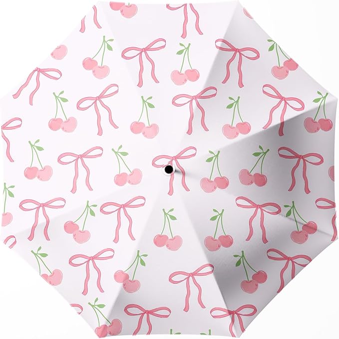 Small Compact Travel Automatic Folding Umbrella for Women, Portable Lightweight, Rain, Wind, UV Sun Shade