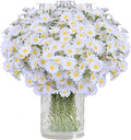 Artificial Daisy Flowers 48Pcs Small White Fake Daisies Flowers 8 Bundles 10 Inch Realistic Faux Silk Tiny Daisy Flowers for Home Garden Vase Wedding DIY Home Party Decor