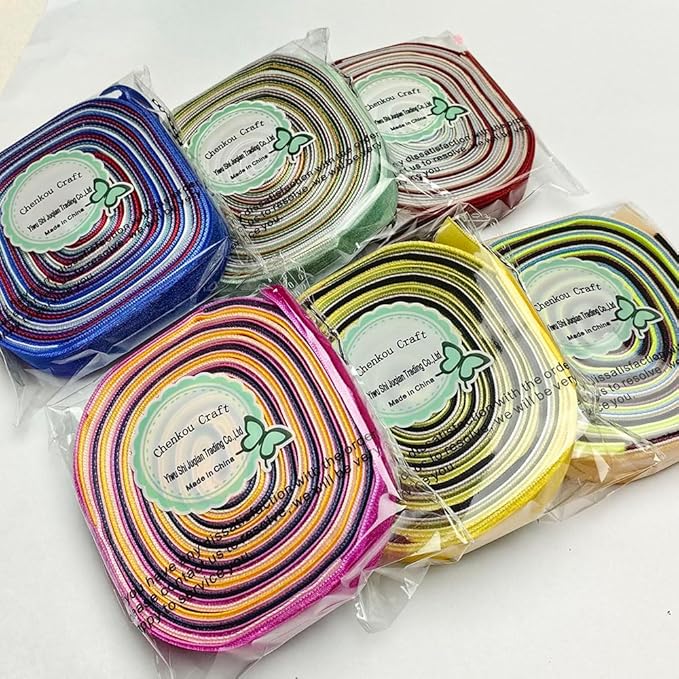 Chenkou Craft 30 Yards 3/4" Velvet Ribbon Total 30 Colors Assorted Lots Bulk (Multicolored, 3/4"(20mm))