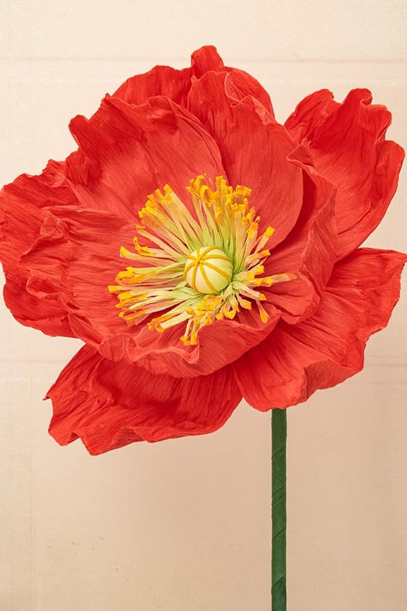 16“ Paper Flowers Decorations for Wall - Flower Wall Decorations - Large Flowers Decorations for Room Bridal Shower Baby Shower (3, Orange Yellow+ Orange Red+ White)