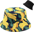 Malaxlx Bucket Hat Beach Sun Hat Fishing Hat for Women Men, Outdoor Travel Reversible Double Side Wear Fisherman Hat