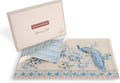 Maison d' Hermine Placemats 100% Combed Cotton Premium Set of 4 Decorative Table Cloth Placemat, Dining, Holidays, Buffet Party - Peacock Utopia - Sandy Beach (13 Inch x 19 Inch)