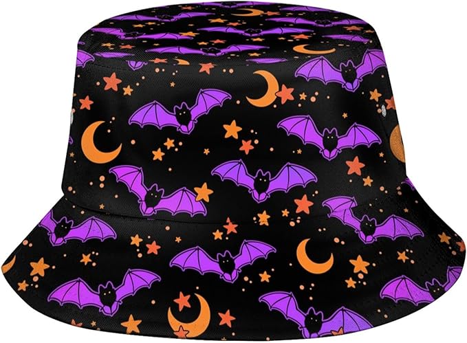 Bucket Hat for Women Men Funny Halloween Hats Packable Outdoor Fisherman Hats Caps Unisex
