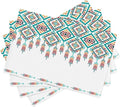 Southwest Aztec Placemats,Native American Washable Waterproof Table Place Mats Set of 4 for Dining Room Kitchen Table 12 X 18 Inch 4 PCS, Style-14