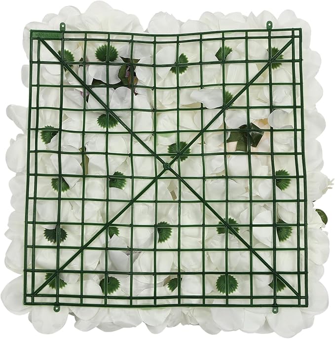 Gdrasuya10 12PCS Artificial Flower Wall Panel Wedding Backdrop Event Party Photography Flower Wall Background Realistic Flower Wall Backdrop Faux Floral Wall Decor