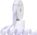 Lilac Mist Satin Ribbon, Double Faced 7/8 Inch X 50 Yards Lilac Mist Ribbon, Premium Satin Ribbon for Gift Wrapping, Crafts, Hair Bow Making, Sewing, Flower Bouquet, Wedding Party Decor