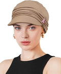 Chemo Headwear Viscose Newsboy Cap for Women Fall and Winter Hats