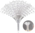 XINHUIDALSQ 100Pcs Bridal Wedding Pearl Bouquet Party Decoration Pearl String Beaded Garland – Beads Garlands Wedding Party Decoration DIY Accessories for Christmas (White)