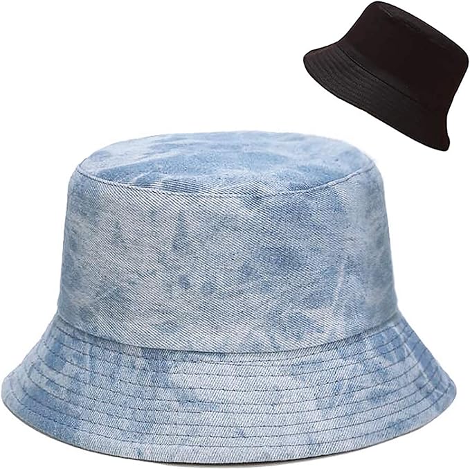 XYIYI Cute Bucket Hat Beach Fisherman Hats for Women, Reversible Double-Side-Wear